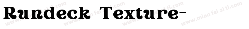 Rundeck Texture字体转换